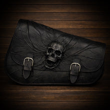 Load image into Gallery viewer, Swing Arm Bag - Made To Fit Your Bike, Nightmare Skull, Black