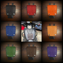 Load image into Gallery viewer, Tank Bib - Fits Indian Roadmaster, Chieftain &amp; Springfield, With Pouch, Alligator Print, Different Colors Available