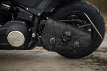Load image into Gallery viewer, Swing Arm Bag - Made To Fit Your Bike, Nightmare Skull, Black
