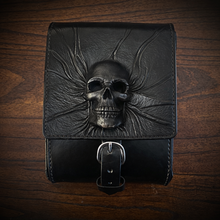 Load image into Gallery viewer, Rear Crash Bar Bag - Nightmare Skull, Black