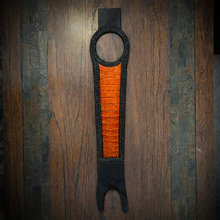Load image into Gallery viewer, Tank Bib - Fits Indian Scout, Custom Colors Alligator Print Over Black Leather