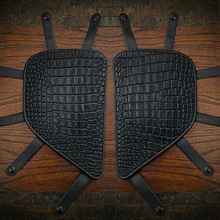 Load image into Gallery viewer, Engine Guard Closeouts, Customizable To Fit Any Bike, Alligator Print, Various Colors
