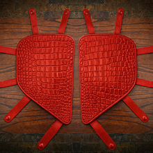 Load image into Gallery viewer, Engine Guard Closeouts, Customizable To Fit Any Bike, Alligator Print, Various Colors