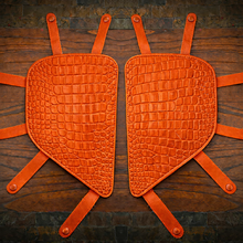 Load image into Gallery viewer, Engine Guard Closeouts, Customizable To Fit Any Bike, Alligator Print, Various Colors