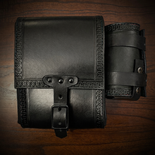 Load image into Gallery viewer, Rear Crash Bar Bag w/ Fuel Bottle/Cupholder - No Art, Black
