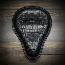 Load image into Gallery viewer, Chopper/Bobber Pan Seat, Alligator Print