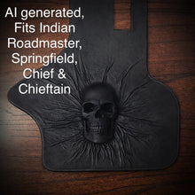 Load image into Gallery viewer, Heat Shield Nightmare Skull, Black, Custom Made To Fit Any Make and Model Of Bike