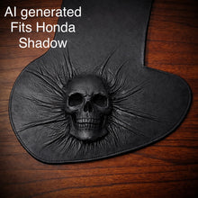 Load image into Gallery viewer, Heat Shield Nightmare Skull, Black, Custom Made To Fit Any Make and Model Of Bike