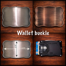 Load image into Gallery viewer, Belt Buckle Custom Art On Black Leather