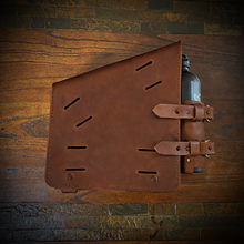Load image into Gallery viewer, Swingarm Bag With Fuel Can Holder - Fits Harley Davidson Softail Models, Custom Art, Brown