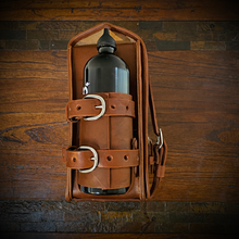 Load image into Gallery viewer, Swingarm Bag With Fuel Can Holder - Fits Harley Davidson Softail Models, Custom Art, Brown