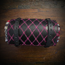 Load image into Gallery viewer, Bedroll for Motorcycles - Generation 2, Black, Double Diamond Stitching, Custom Colors