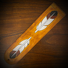 Load image into Gallery viewer, Fender Bib - Feathers, Indian Tan, Made To Fit Any Bike