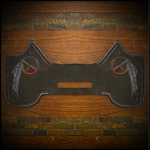 Load image into Gallery viewer, Heat Shield, medicine Wheel &amp; Feather, Black - Fits Indian Chief, Chieftain, Springfield, Vintage and Roadmaster