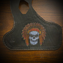 Load image into Gallery viewer, Indian Scout motorcycle - Native Skull Full Color, Black