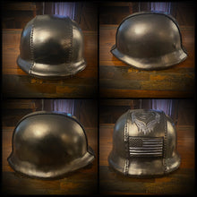 Load image into Gallery viewer, German Style Motorcycle Helmet with Custom Art - size Small