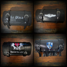 Load image into Gallery viewer, Bedroll Case for Motorcycles - Custom Art Black