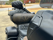 Load image into Gallery viewer, Leather Covered Handlebar Hand Guards Black, Viking Protection Rune Art