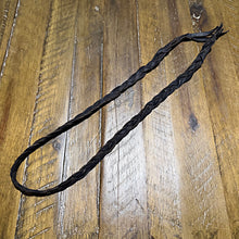 Load image into Gallery viewer, Hat Braid, Distressed Black Leather Braid