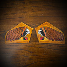 Load image into Gallery viewer, Leather Frame Emblem for the Indian Chief - Custom Art