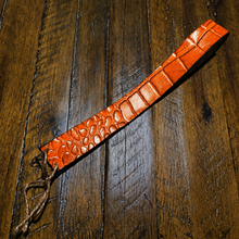 Load image into Gallery viewer, Hat Band, Alligator Print, Orange
