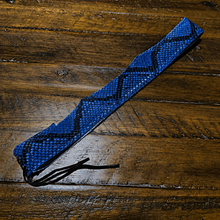 Load image into Gallery viewer, Hat Band, Genuine Python, Blue