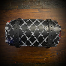 Load image into Gallery viewer, Bedroll for Motorcycles - Generation 2, Black, Double Diamond Stitching, Custom Colors