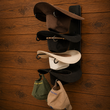Load image into Gallery viewer, Metal Hat Rack, Wall Mount For Four Hats