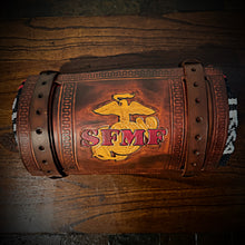 Load image into Gallery viewer, Bedroll for Motorcycles - Generation 2, USMC SFMF Art, Brown