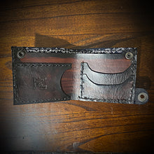 Load image into Gallery viewer, Billfold Custom Art Brown