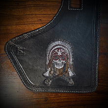Load image into Gallery viewer, Heat Shield for Indian Challenger and Pursuit Motorcycles - Native Skull and Tomahawks