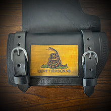 Load image into Gallery viewer, Heat shield for Harley Davidson, Two Pouches - Custom Art, Black