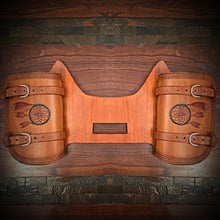 Load image into Gallery viewer, Heat Shield - Dreamcatcher, Tan, Double Pouch, Fits Indian  Chief, Chieftain, Springfield, Vintage and Roadmaster