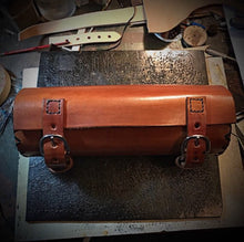 Load image into Gallery viewer, Tool bag for Motorcycle - Chopper Style, Small, Custom Art, Brown