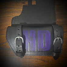 Load image into Gallery viewer, Heat shield for Harley Davidson, Two Pouches, Customized with Your Initials