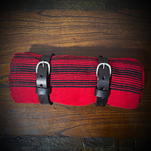 Load image into Gallery viewer, Bedroll for Motorcycles - Just the Straps With or Without a Blanket, Black