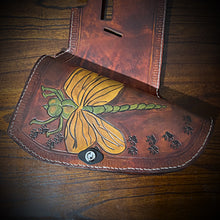 Load image into Gallery viewer, Heat Shield - Custom Art, Double Pouch, fits Honda VTX 1300, Brown