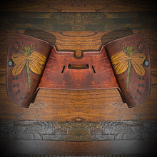 Load image into Gallery viewer, Heat Shield - Custom Art, Double Pouch, fits Honda VTX 1300, Brown
