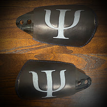 Load image into Gallery viewer, Handlebar Hand Guards Black, Custom Art, send us your hand guards we will cover them in leather