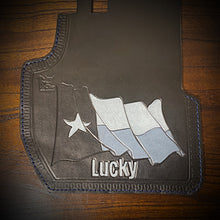 Load image into Gallery viewer, Heat shield for Harley Davidson, with pouch, Black, Custom Art