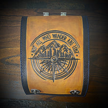 Load image into Gallery viewer, Motorcycle Luggage Rack Bag, Not All Who Wander Are Lost