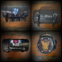 Load image into Gallery viewer, Round Bag for Motorcycles - Custom Art, Black