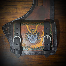 Load image into Gallery viewer, Heat Shield with 2 Pouches for Indian Challenger and Pursuit- Custom Art, Brown