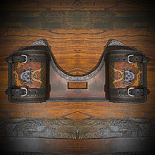 Load image into Gallery viewer, Heat Shield with 2 Pouches for Indian Challenger and Pursuit- Custom Art, Brown