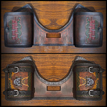 Load image into Gallery viewer, Heat Shield with 2 Pouches for Indian Challenger and Pursuit- Custom Art, Brown