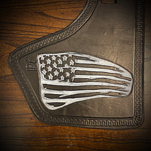 Load image into Gallery viewer, Heat Shield for Indian Challenger and Pursuit Motorcycles - Distressed Old Glory