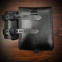Load image into Gallery viewer, Rear Crash Bar Bag w/ Fuel Bottle/Cupholder - No Art, Black
