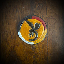 Load image into Gallery viewer, 2 Small Leather Conchos Custom Art