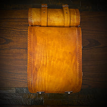 Load image into Gallery viewer, Motorcycle Luggage Rack Bag with Detachable Tool Bag, Indian Tan