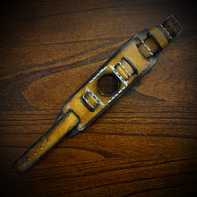 Load image into Gallery viewer, Apple Watch Cuff Black &amp; Tan